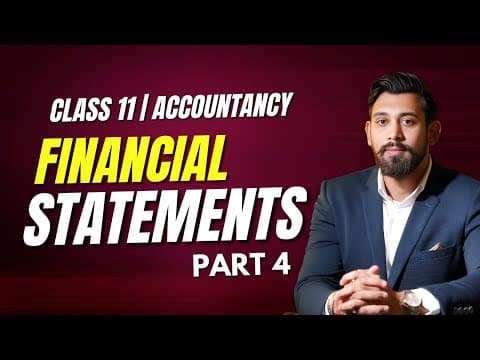 Financial Statements - Important Questions | Accountancy | Part 4 | Class 11
