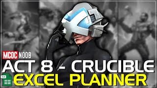 How To Plan For Act 8 - Crucible - Excel Planner! - Aug 2025