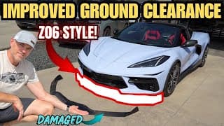 New Z06-style Carbon Splitter Install – Save Your C8 Front End!