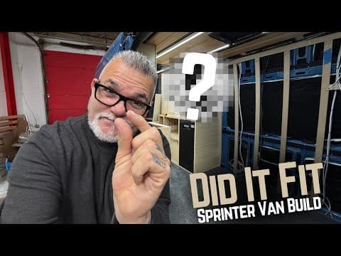 Did The BIGGEST CABINET Fit As Planned? No More Room! VAN BUILD