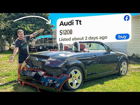 I Bought A Cheap Wrecked Sports Car To Fix For A Profit