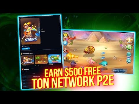 Earn $500 For Free - Paano Kumita Dito - Ton Network Play To Earn Game