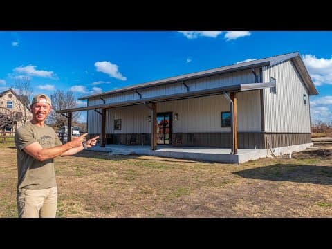 My New Shop Build Start To Finish! Step By Step Slab To Full Building