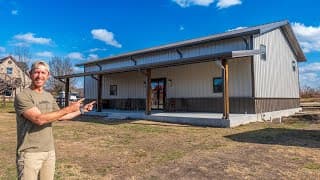 My New Shop Build Start To Finish! Step By Step Slab To Full Building