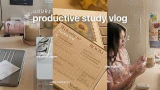 48-hour Productive Study Vlog: 48hrs Of Cramming, Research Papers, And Pulling An All-nighter