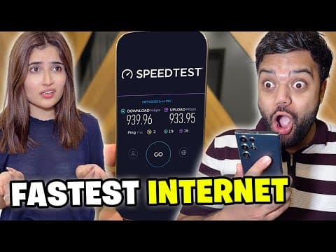 I Installed The Fastest Internet 🔥 | Unbelievable Speed Test 😱