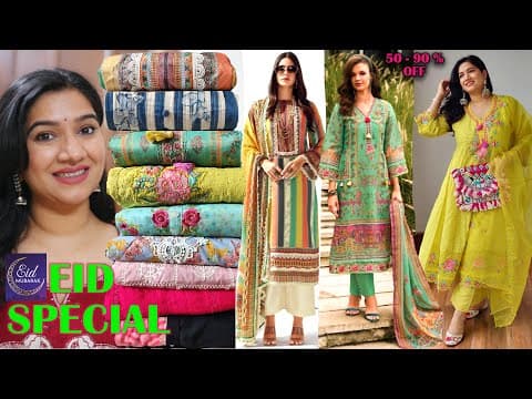 Huge Myntra Eors Sale Haul/eid Special Summer Kurta Sets Haul#fashion #myntra #myntrahaul #kurtaset
