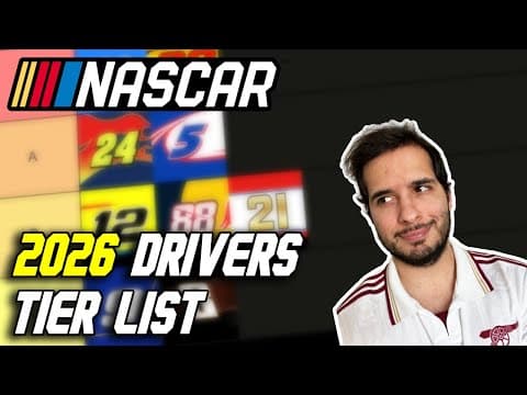 2026 Nascar Drivers Tier List!