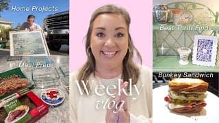 Spend The Day With Us Meal Prepping And Home Projects | The Best Thrift Finds