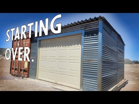 Building A Work Shop From Reclaimed Materials