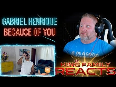 Gabriel Henrique - Because Of You (kelly Clarkson Cover) | Reaction