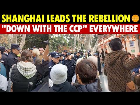Shanghai Leads The Rebellion, Everywhere Shouting: Down With The Ccp