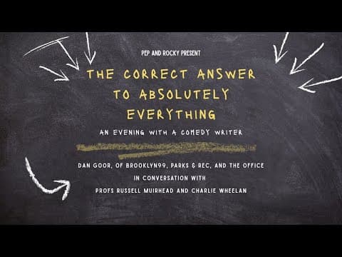 The Correct Answer To Absolutely Everything: An Evening With A Comedy Writer