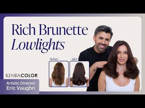 Rich Brunette Hair Color Tutorial | Dimensional Lowlight Technique | Kenra Color