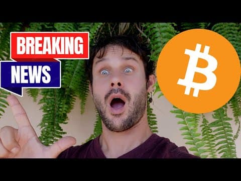 Breaking!! Bitcoin Will Do The *unexpected* Today!! (crash Will End)