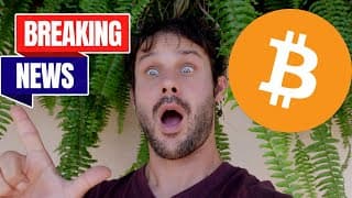 Breaking!! Bitcoin Will Do The *unexpected* Today!! (crash Will End)