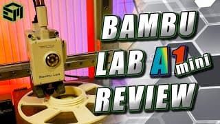 Bambu Lab A1 Mini Combo Guide, Assembly, Setup, Slicing, Example Prints, Upgrades, And Review!