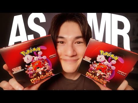 Asmr New Team Rocket Pokemon Card Booster Boxes!