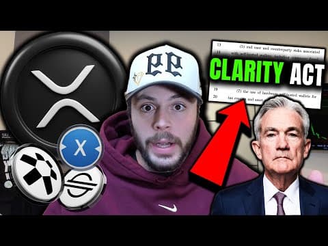 This Is Bullish For Xrp + Hbar! Important Crypto Market Update! (clarity Act)