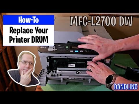 How To Replace A Brother Printer Drum (dr630 / Mfc 2700 Dw