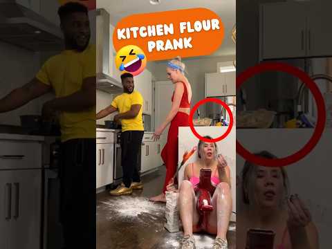 Kitchen FLOUR Ambush Prank 😂 I Got Them SO GOOD 😭