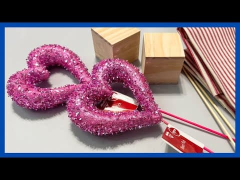 Valentine Decor Diy || Fabric Heart Decor || Just 1 Quick Craft