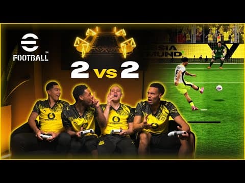 Borussia Dortmund Players Face Off In An Epic Efootball 2v2 Clash!🟡⚫