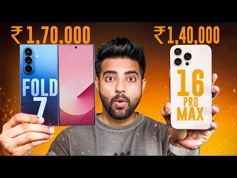 Samsung Galaxy Z Fold 7 Vs Iphone 16 Pro Max - Crazy Battle !!