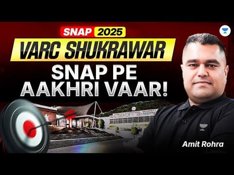 Varc Shukrawar 🔥 Snap 2025 Pe Aakhri Waar | Score Booster Session | Amit Rohra