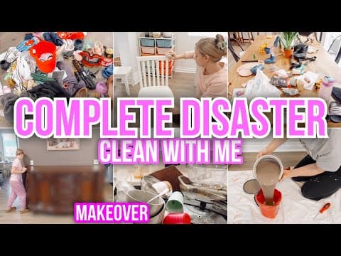 Complete Disaster Clean With Me & Home Makeover | Cleaning Motivation
