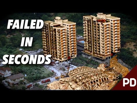 Improperly Built Tower Block Collapses In Heavy Rain | Plainly Difficult