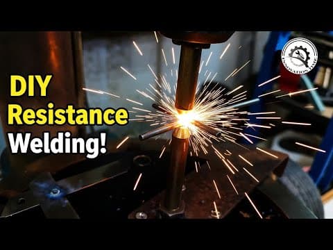 I Turned My Drill Press Into A Spot Welder! (diy Resistance Welding Hack)