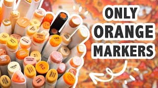 All Orange Markers In One Drawing