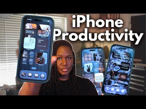 Ios 26: Iphone Productivity Setup | Dark Aesthetic | New Ios 26 Features