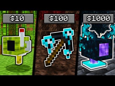Minecraft Manhunt, But I Can Buy Custom Weapons...