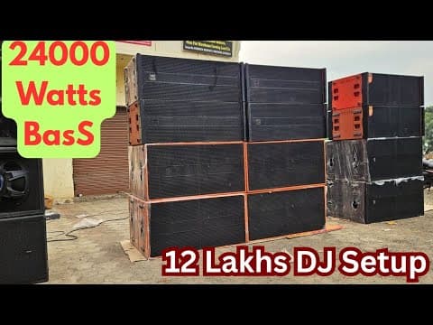 21 Inch 3000 Watts Bass Pe Line Array Dj Setup Details @vkivan