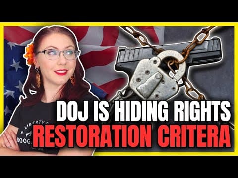 Doj Is Hiding Rights Restoration Criteria
