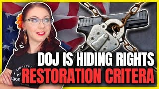 Doj Is Hiding Rights Restoration Criteria