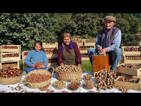 Rural Life In Autumn 🍂 Harvesting, Baking, And Traditional Cooking