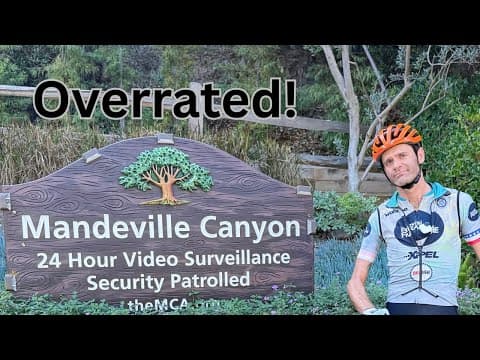 Mandeville Canyon - Los Angeles Cycling Climb Feature P/b Insta360
