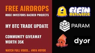 Free Airdrops | 1750 For 20 Users | High Potential Airdrops | Free Airdrops Worth $3k | My Btc Trade