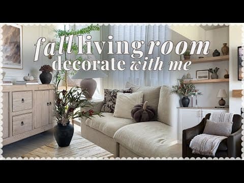 Fall Decorate With Me 🍂 Living Room Refresh And Decorating Ideas Fall 2025
