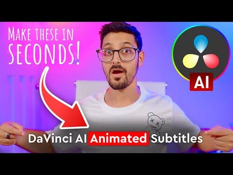 Animated Subtitles In Davinci Resolve 20 | Full Tutorial