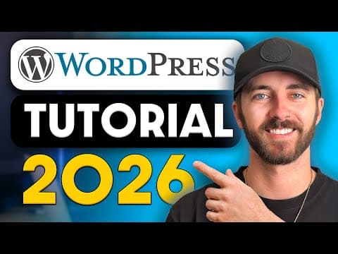 Wordpress Tutorial For Beginners 2026 - (easy Step By Step Guide)