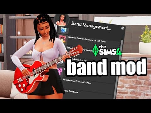 Make A Band In The Sims 4?? Sign Me Up! (mod Showcase)