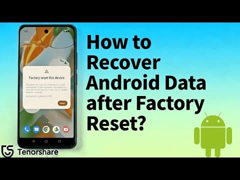Factory Reset Android & Lost Everything? Recover It Now
