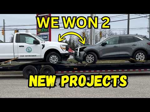 We Won Two Wrecked Cars At Auction… Was This A Mistake?