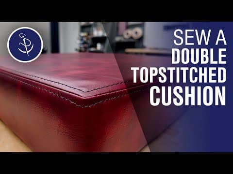 Sew A Double Topstitch Cushion — Easiest Method!
