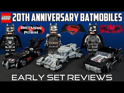 Review: Lego Batman 20th Anniversary Batmobiles: Bvs, Batman & Robin, The Batman (76331 76333 76332)
