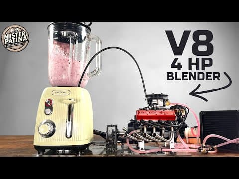 I Built A V8 Kitchen Blender That Works! | Toyan V8 Engine